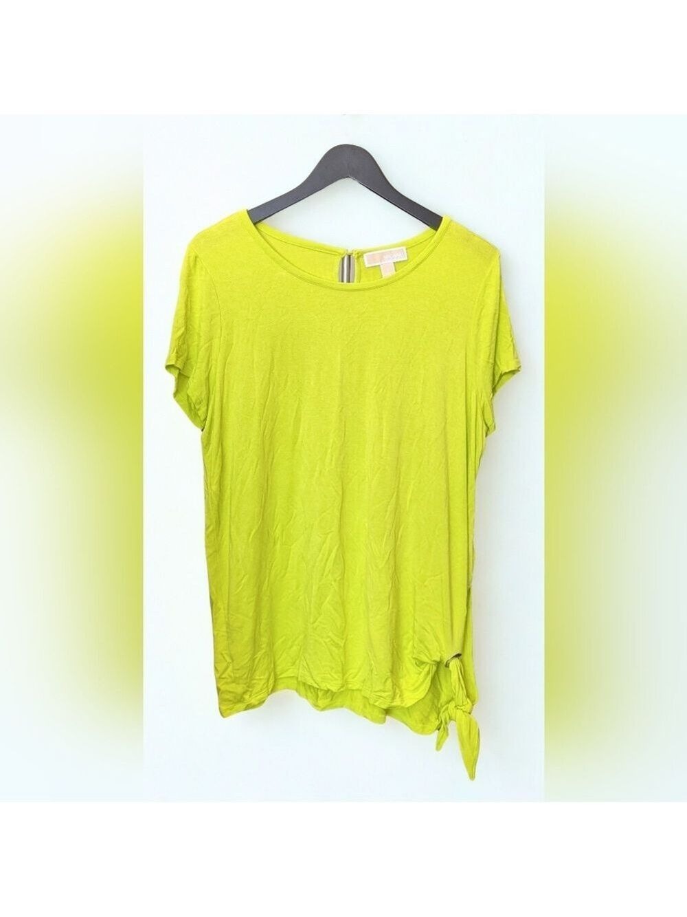 Michael Kors Yellow Short Sleeve Top Large